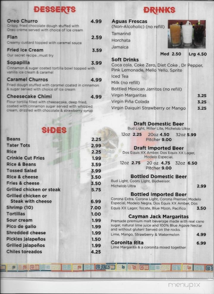 La Esperanza Mexican Restaurant and Tienda - Tazewell, TN menu_pic