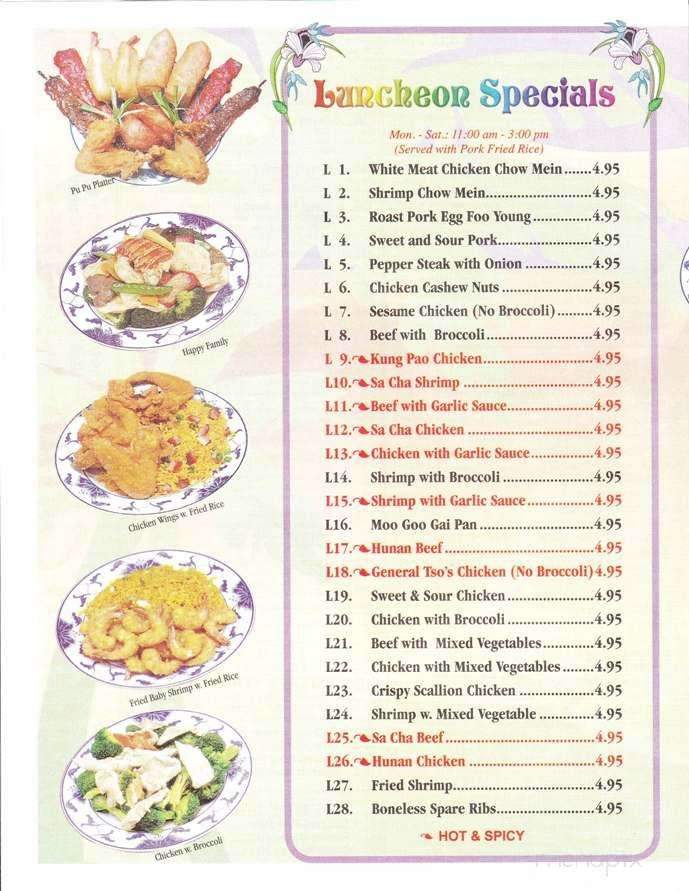 Southern China - Concord, NC menu_pic