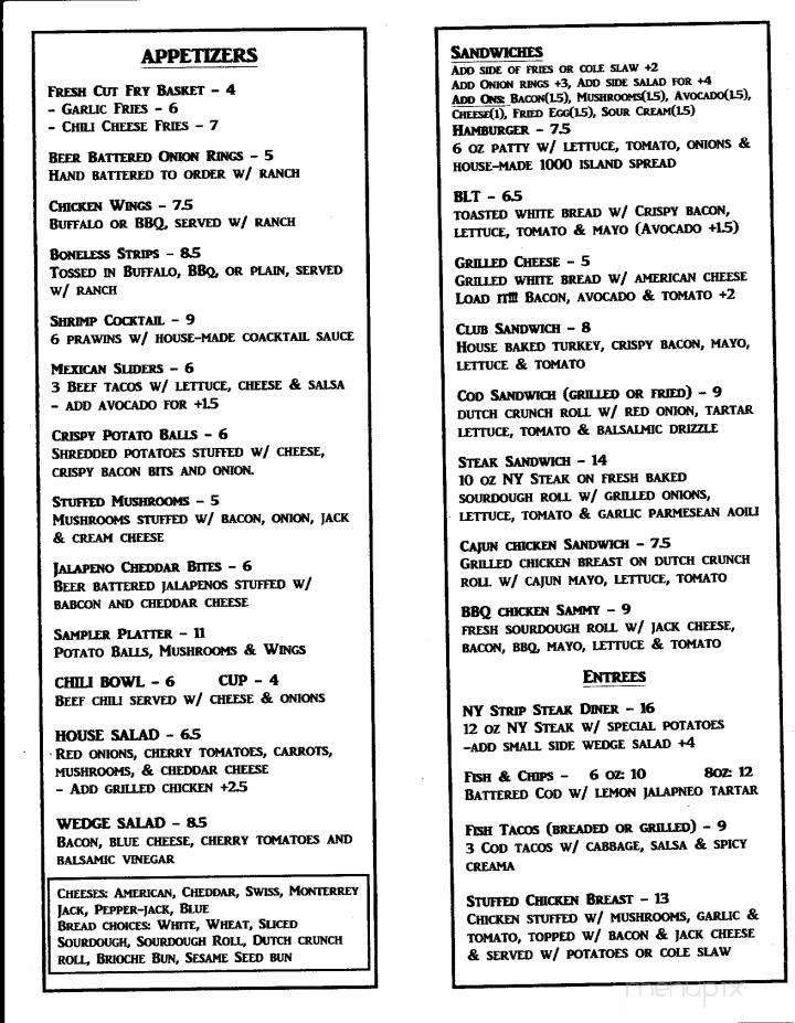 Bottom of The Fifth - Benicia, CA menu_pic