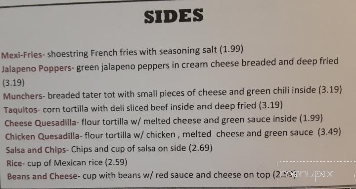 Taco Delite - Central Point, OR menu_pic