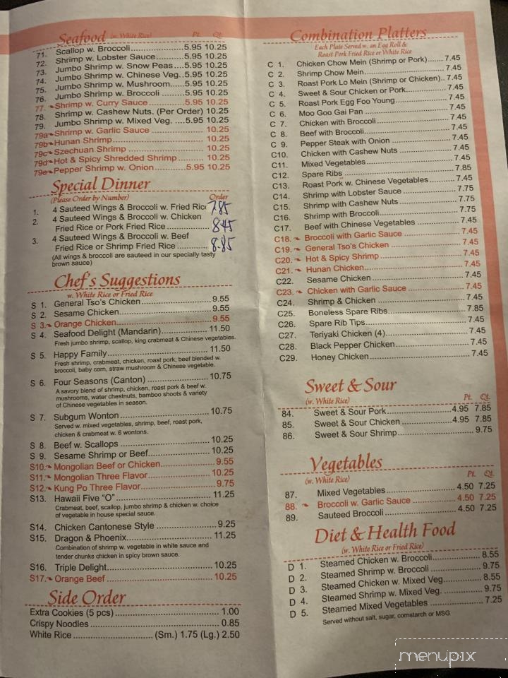 Online Menu Of Lam S Garden Wilson Nc