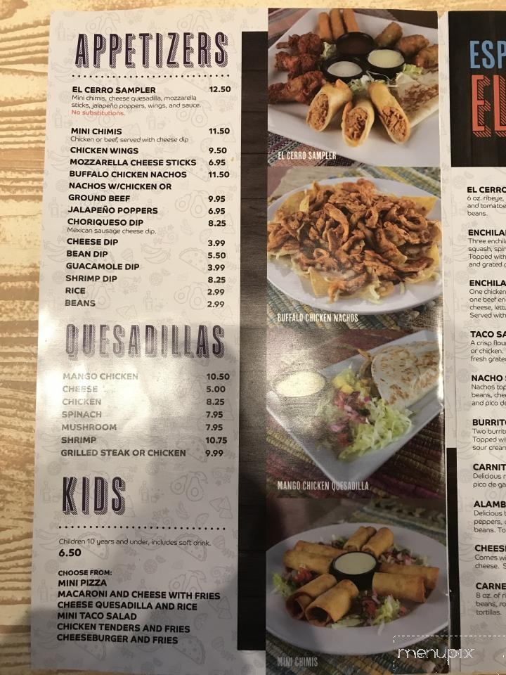 El Cerro Grande Of Georgetown - Georgetown, SC menu_pic