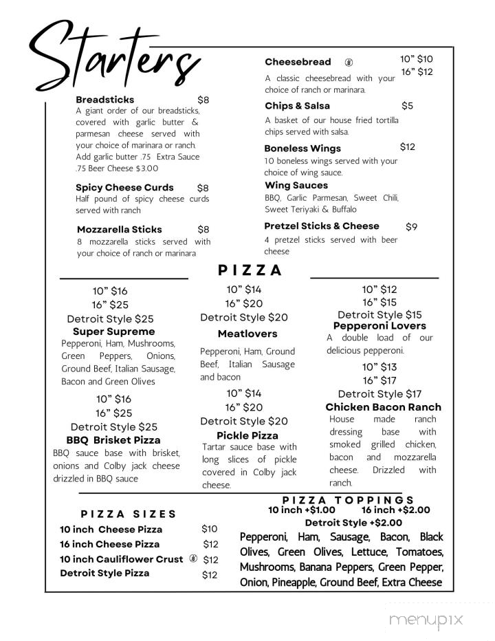 Sheridan Diner - Sheridan, MI menu_pic