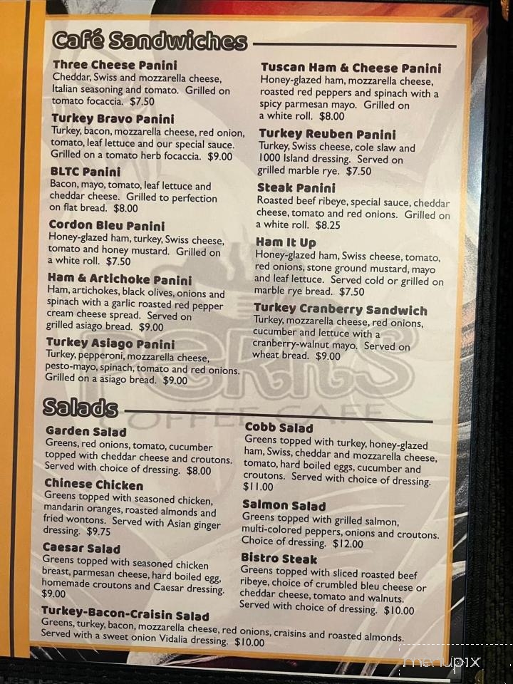 Perks Coffee Cafe - Monroe, WI menu_pic