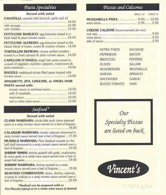 Vincent's Italian Restaurant - Shelton, CT