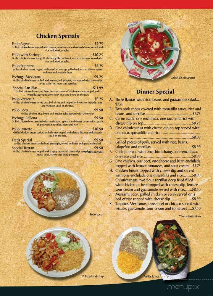 El Mariachi Mexican Resturant - Rome, GA menu_pic