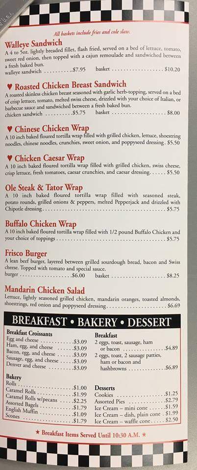 Red's Auto & Bait - Pierz, MN menu_pic