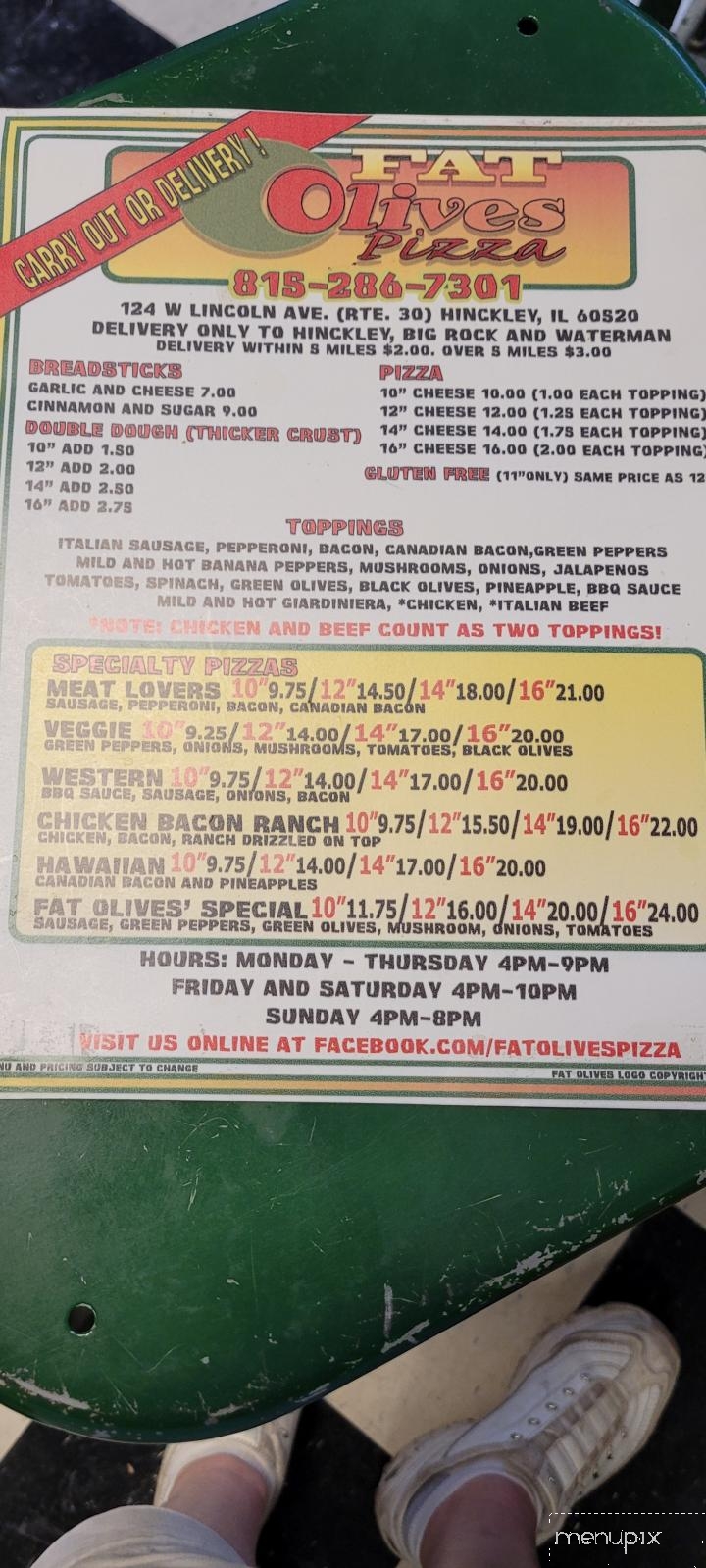 Fat Olives - Hinckley, IL menu_pic