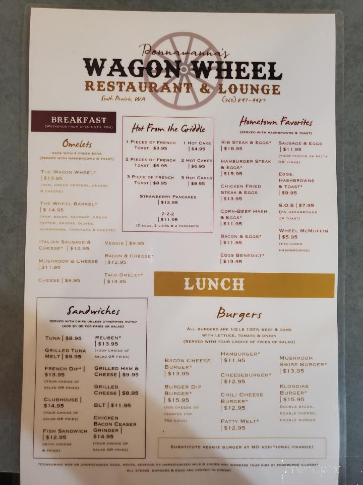 Wagon Wheel Restaurant & Lounge - South Prairie, WA