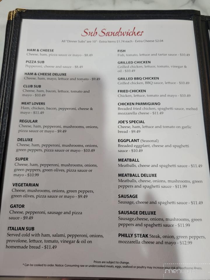 Angela's Italian Restaurant - Sparta, MI menu_pic