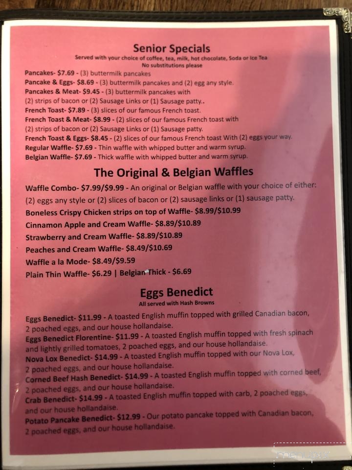 Penelope's diner - Delray Beach, FL menu_pic