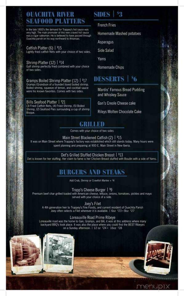 Trapp's - West Monroe, LA menu_pic