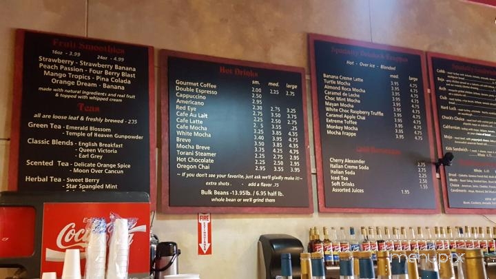 Tillie's Coffee Tea Etc - Lodi, CA menu_pic