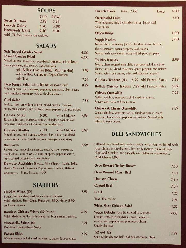 Poppy's Place - Albany, NY menu_pic