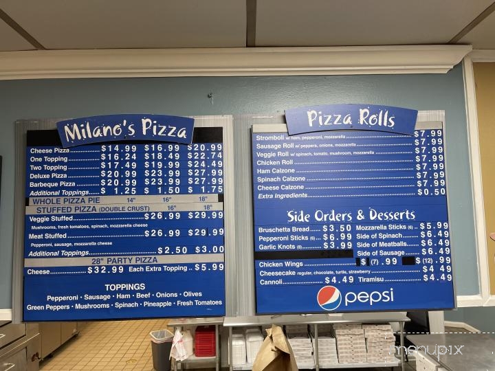 Milano's Pizza - Somerville, TN menu_pic