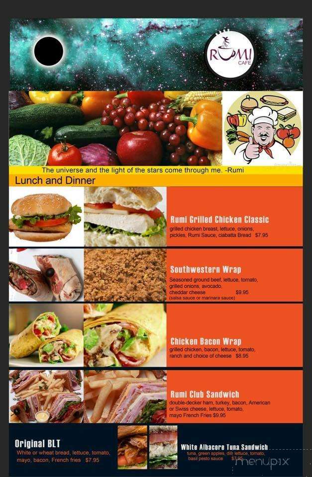 Rumi Cafe - Sherman Oaks, CA menu_pic