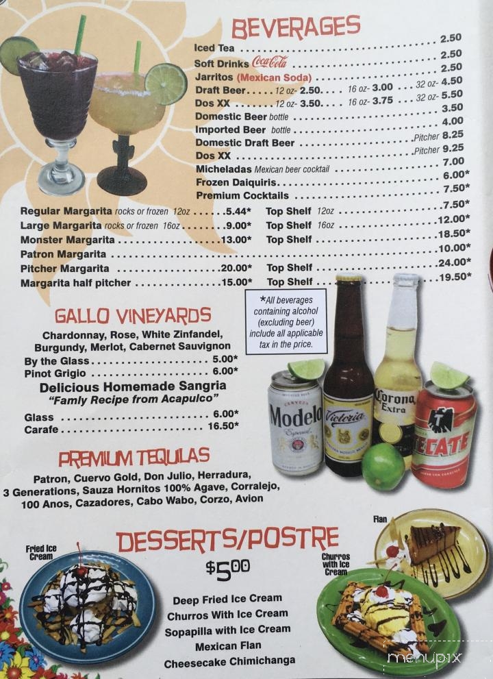Cinco Amigos - Loudon, TN menu_pic