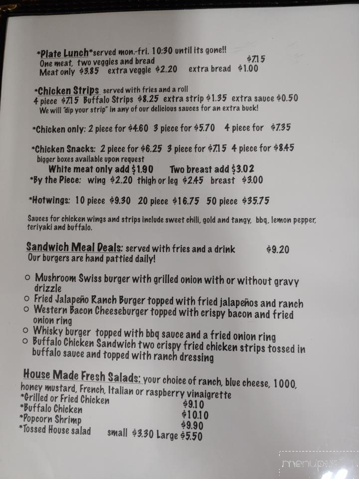 Smitty's Cafe - Woodbury, GA menu_pic