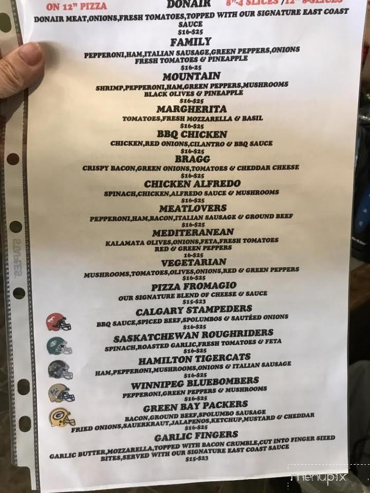 Mountain Bistro and Pizzeria - Rocky View No 44, AB menu_pic