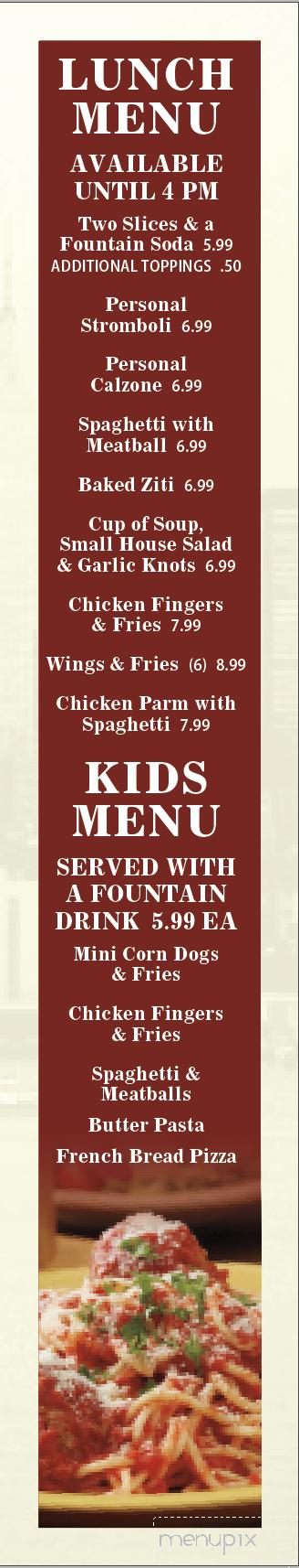 Rick's NY Style Pizza and Restaruant - Tarpon Springs, FL menu_pic