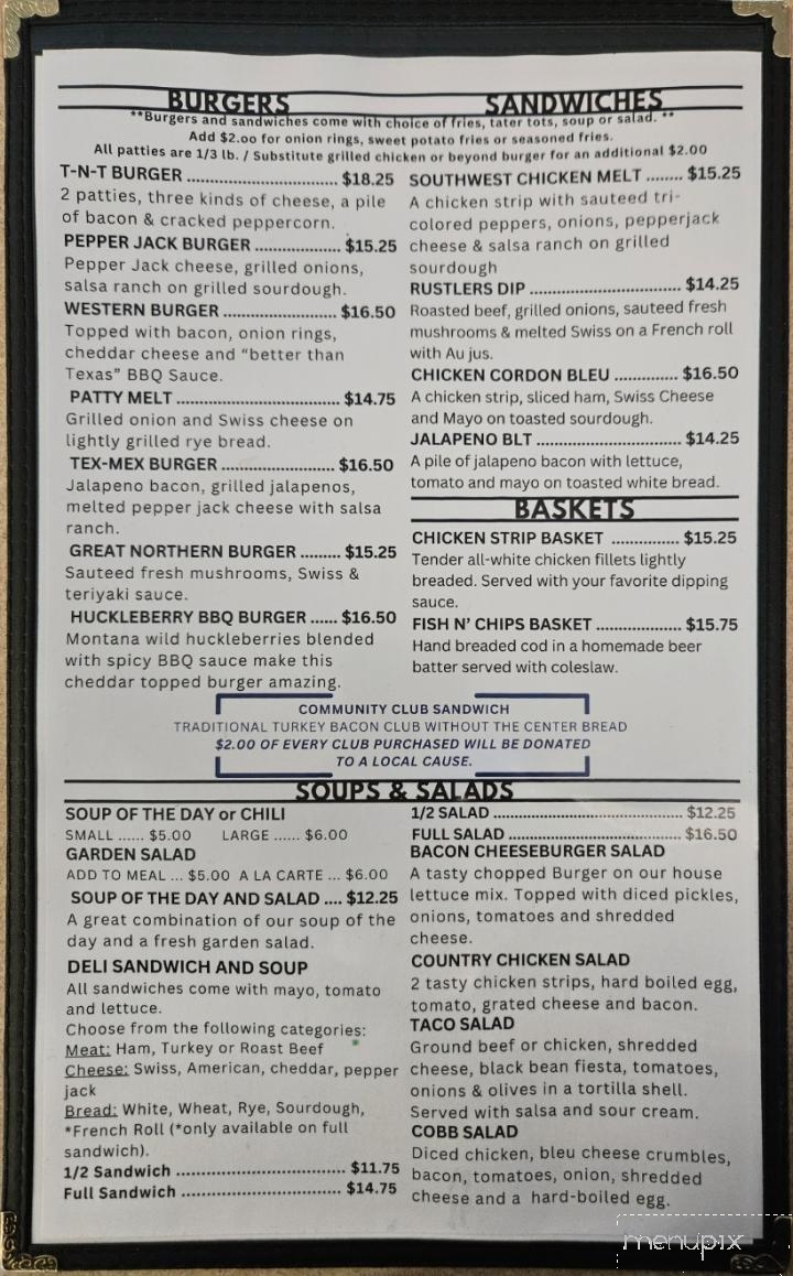 Durango's Restaurant & Gift - Superior, MT menu_pic