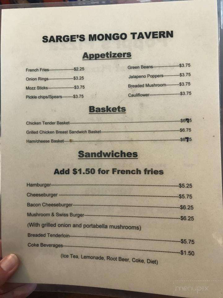 Sarge's Mongo Tavern - Howe, IN