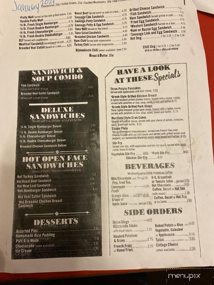 George's Kitchen - Cleveland, OH menu_pic
