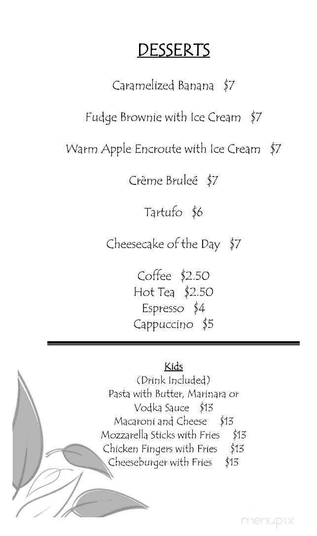 Sage Restaurant - Fair Lawn, NJ menu_pic