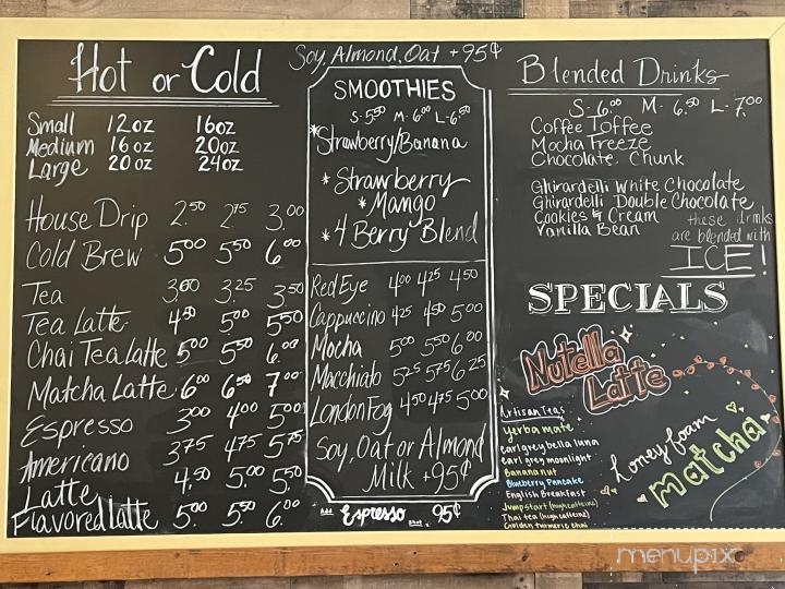 Perkin' Up Coffee House - Acton, CA menu_pic