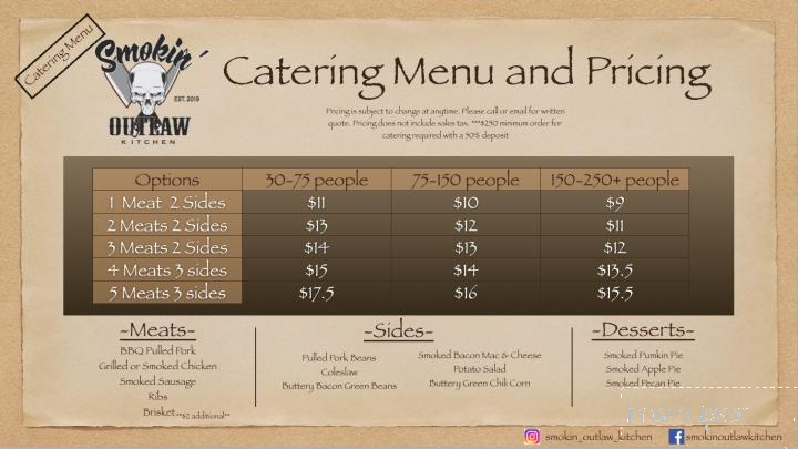 Smokin' Outlaw Kitchen - Denver, CO menu_pic