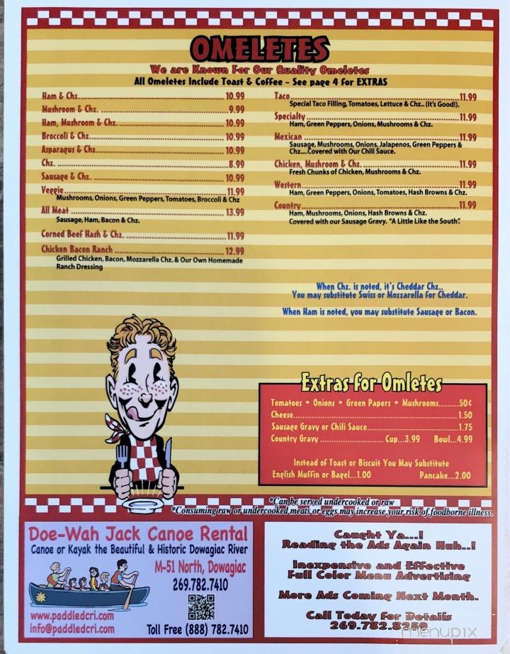 Hard Times Family Restaurant - Decatur, MI menu_pic