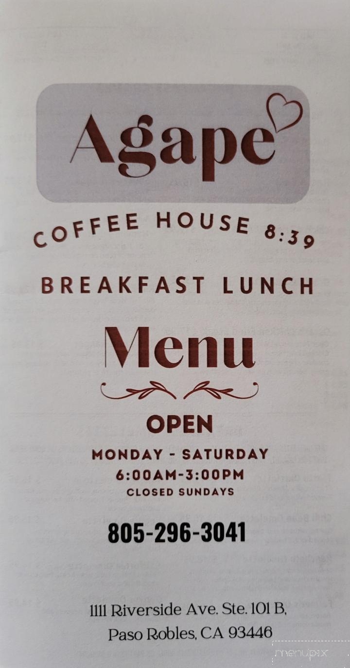 Agape Coffee House - Paso Robles, CA