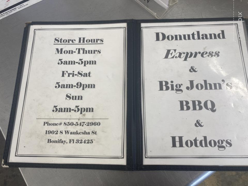 Donut land express - Bonifay, FL