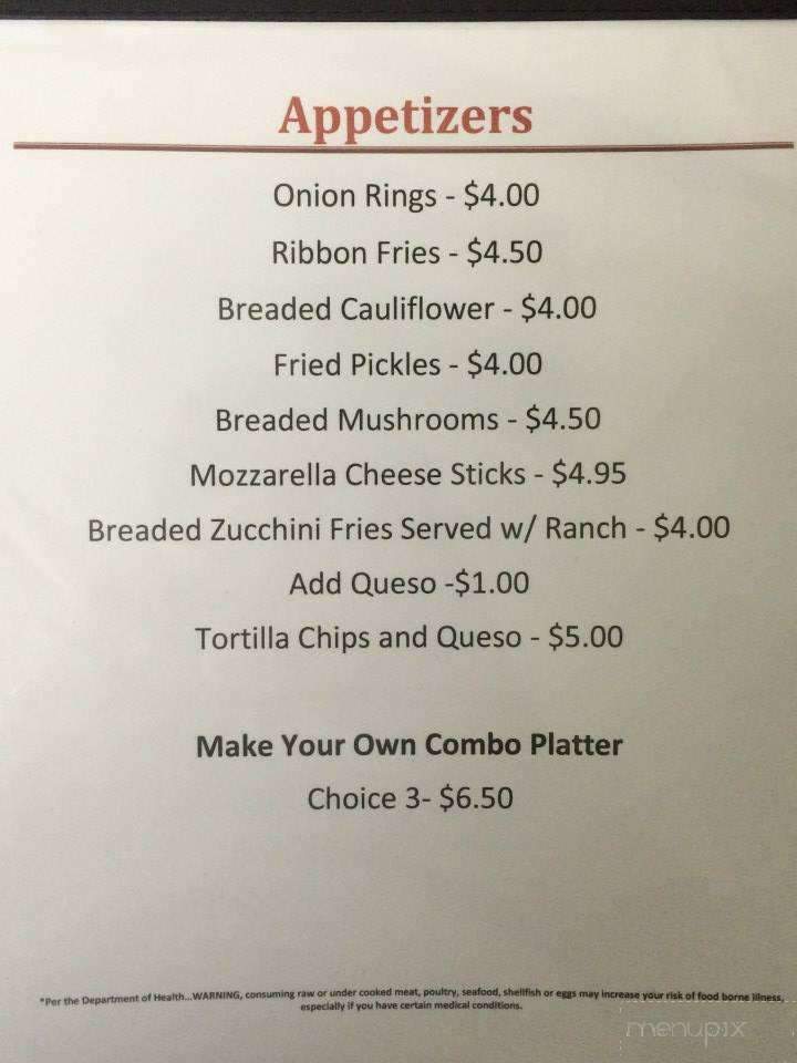 C & C Cafe - West Lebanon, IN menu_pic