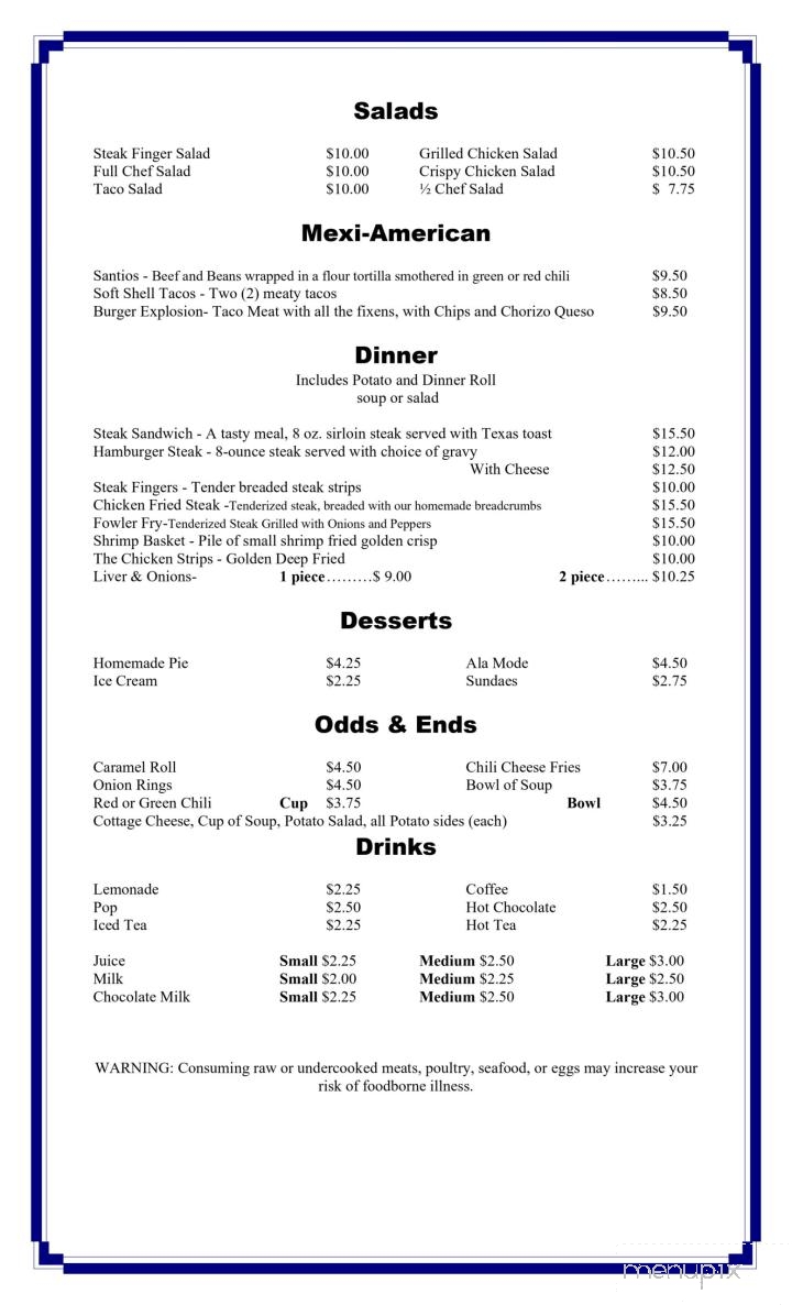 Lula Belle Cafe - Gillette, WY menu_pic