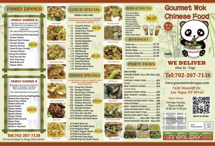 Gourmet Wok Chinese Food - Las Vegas, NV