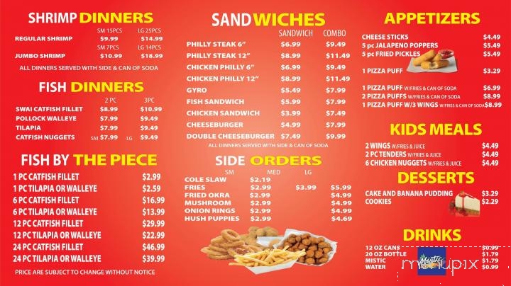 Captain JJ's Fish 'n' Chicken - Springfield, IL menu_pic
