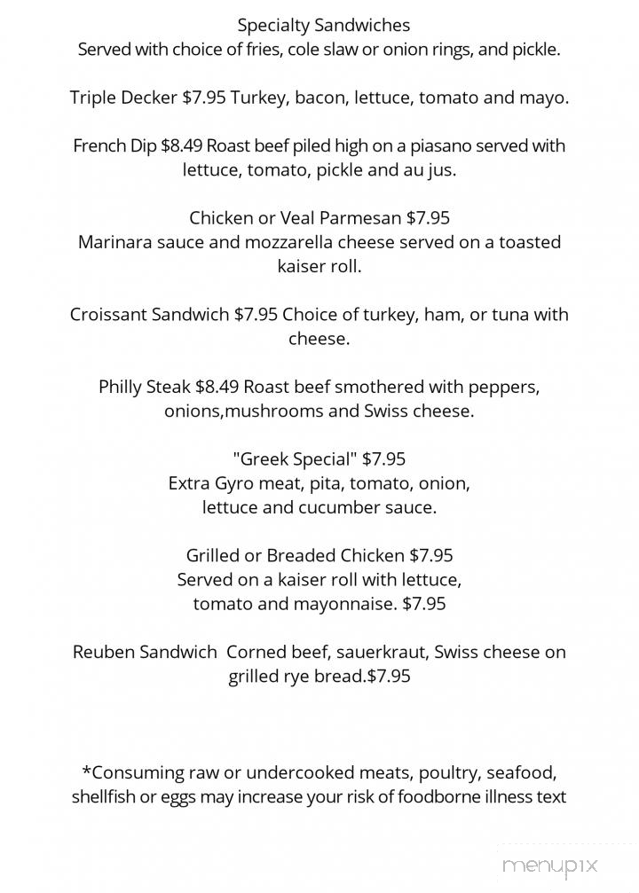 Alexandris Restaurant - Wadsworth, OH menu_pic