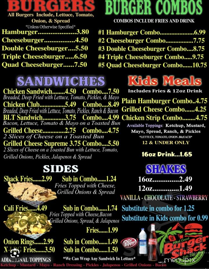 Loud Burger - Grand Terrace, CA menu_pic