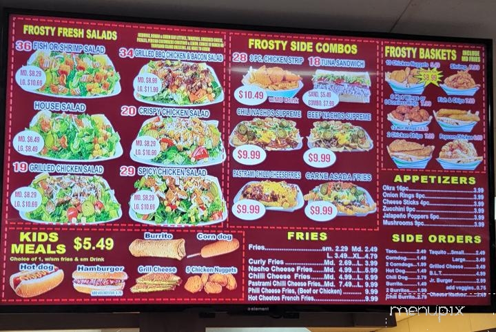 Sno-White Drive In - Tulare, CA menu_pic