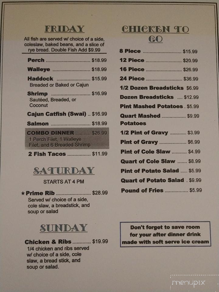 Corner Grille - Marinette, WI menu_pic
