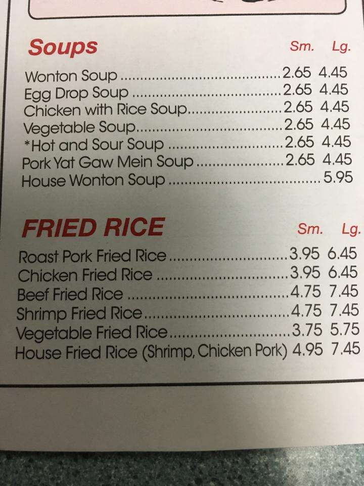 Dragon House Restaurant - Hinesburg, VT menu_pic