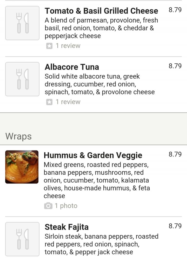Ashker's Juice Bar and Cafe - Buffalo, NY menu_pic