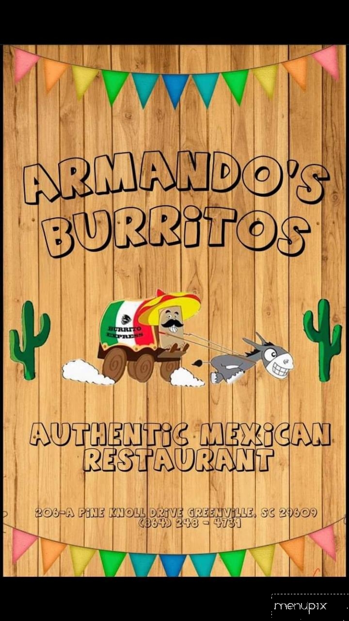 Armando's Burritos - Greenville, SC menu_pic