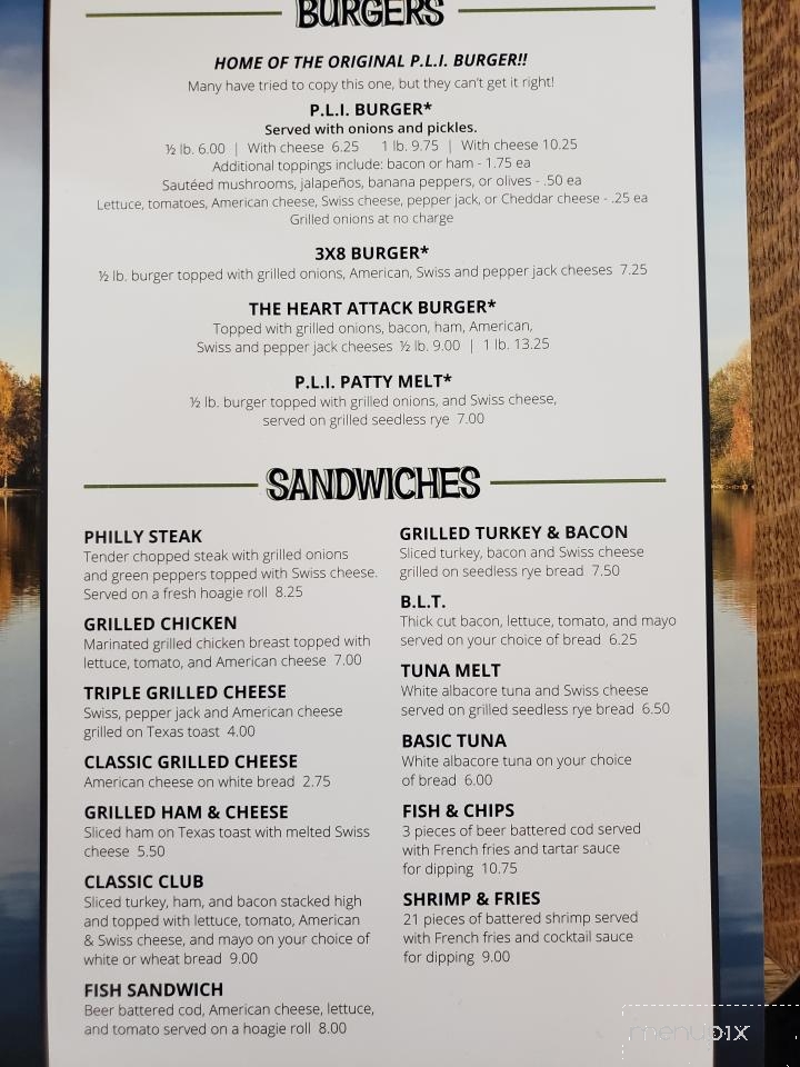 Pontiac Lake Inn - Waterford, MI menu_pic