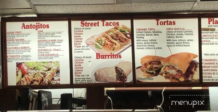 Ay Caramba - Phelan, CA menu_pic