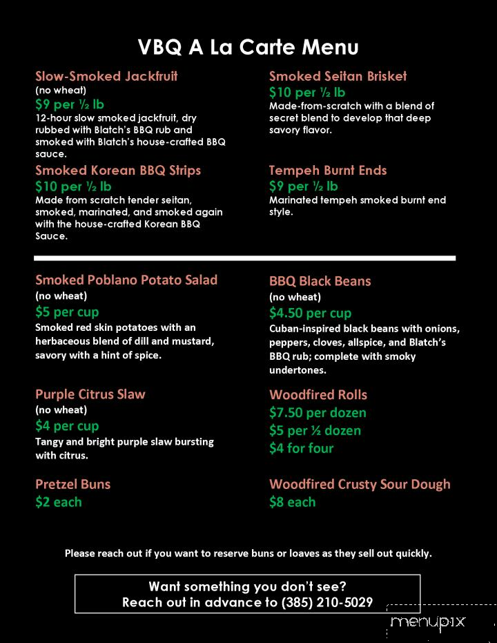 Blatch's Backyard BBQ - Salt Lake City, UT menu_pic