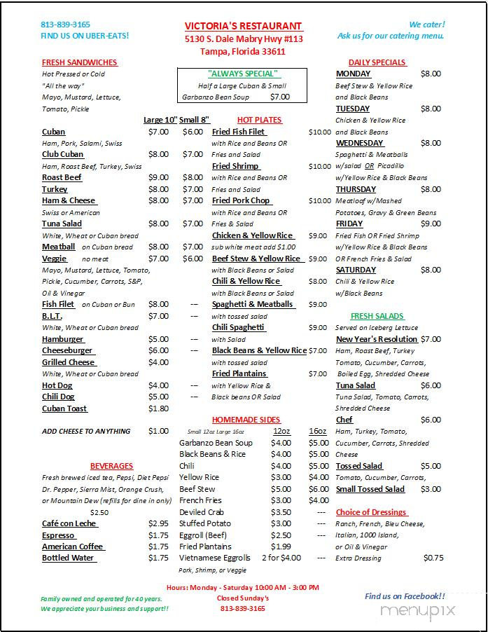Victoria's Restaurant - Tampa, FL