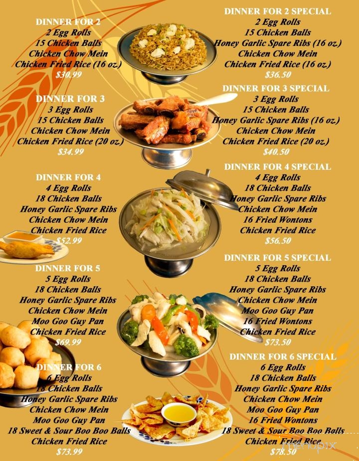 Tran's Place Restaurant - Moncton, NB menu_pic