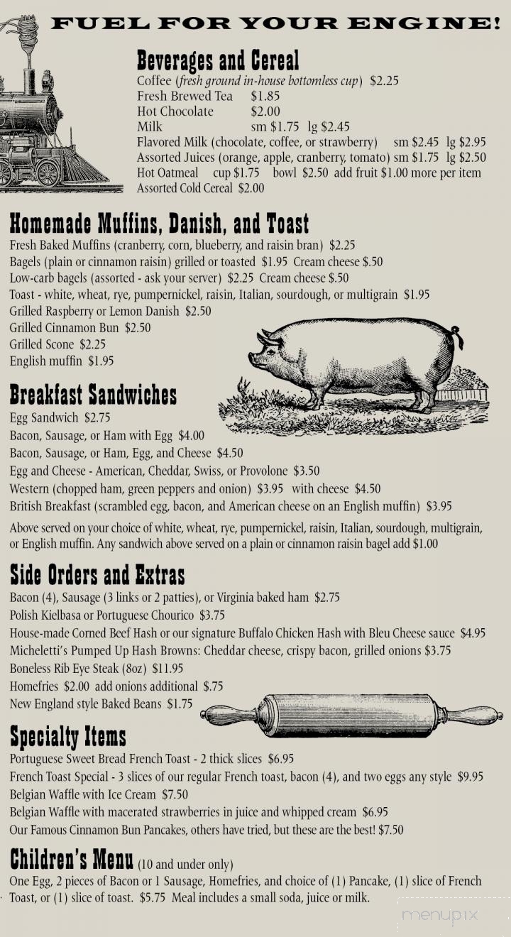 Micheletti's Of Seekonk Restaurant - Seekonk, MA menu_pic